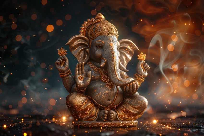 Lord Ganesha Ganapati Vinayaka Pillaiyar God Aesthetic (915)