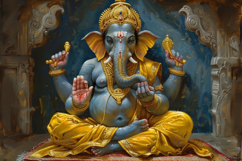 Lord Ganesha Ganapati Vinayaka Pillaiyar God Aesthetic (954)