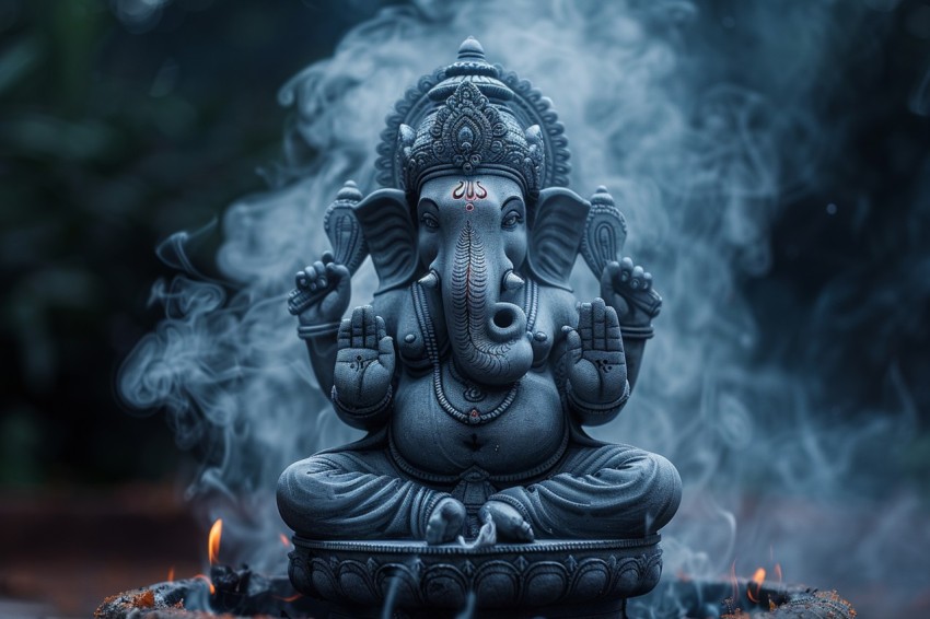 Lord Ganesha Ganapati Vinayaka Pillaiyar God Aesthetic (1020)