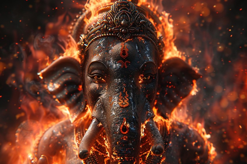 Lord Ganesha Ganapati Vinayaka Pillaiyar God Aesthetic (1073)