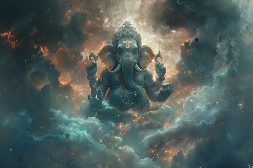 Lord Ganesha Ganapati Vinayaka Pillaiyar God Aesthetic (1044)