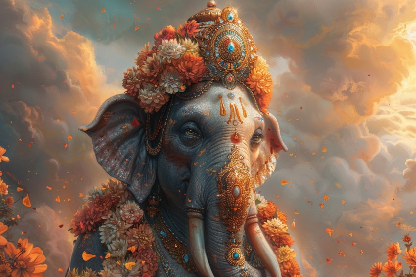 Lord Ganesha Ganapati Vinayaka Pillaiyar God Aesthetic (1233)