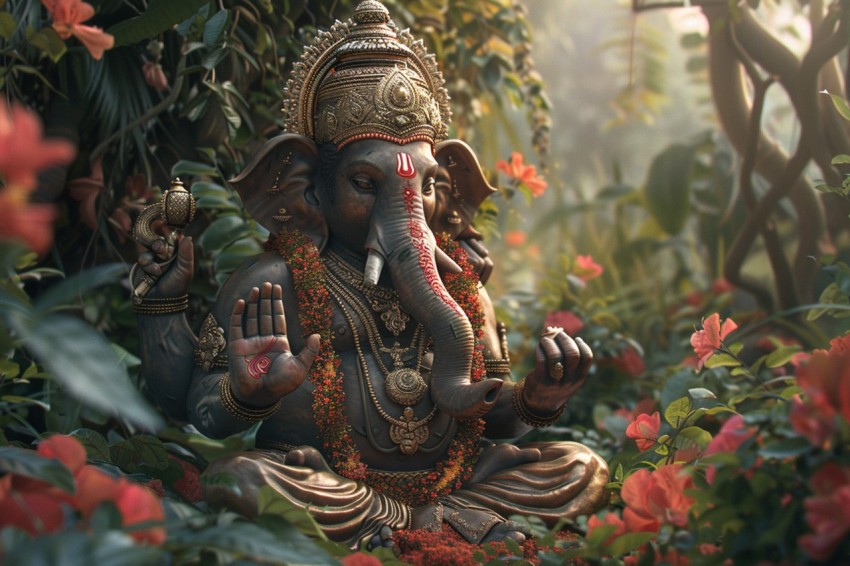 Lord Ganesha Ganapati Vinayaka Pillaiyar God Aesthetic (1213)