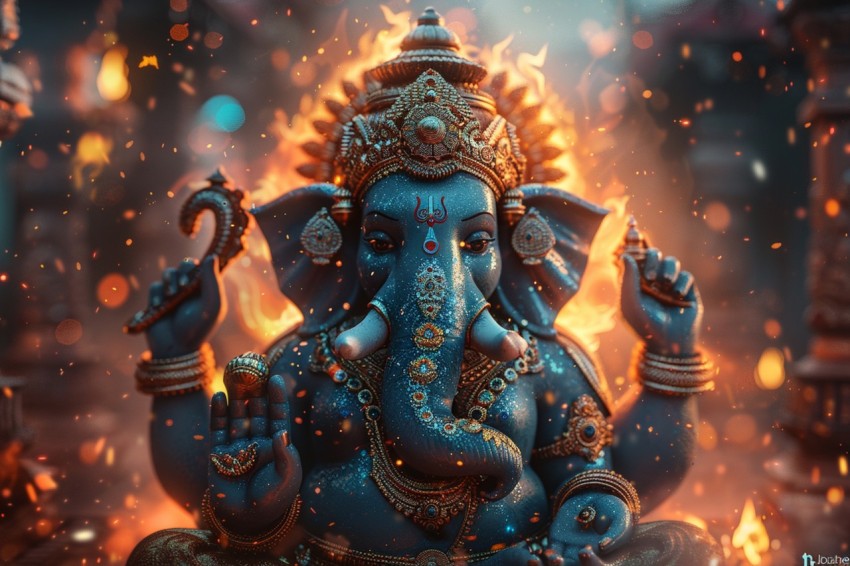 Lord Ganesha Ganapati Vinayaka Pillaiyar God Aesthetic (1287)