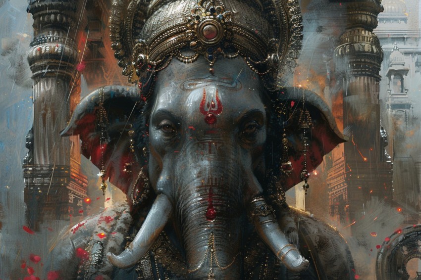 Lord Ganesha Ganapati Vinayaka Pillaiyar God Aesthetic (1204)