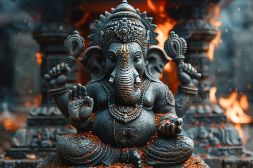 Lord Ganesha Ganapati Vinayaka Pillaiyar God Aesthetic (1306)