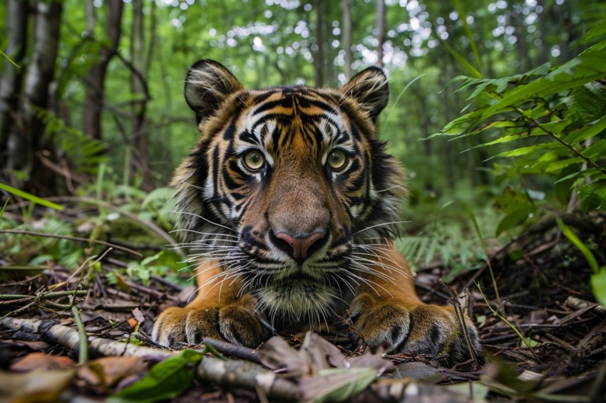 A Tiger In The Jungle Forest Wildlife Photography (23)
