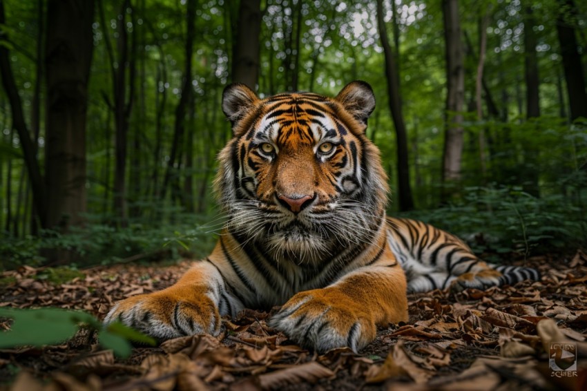 A Tiger In The Jungle Forest Wildlife Photography (2)