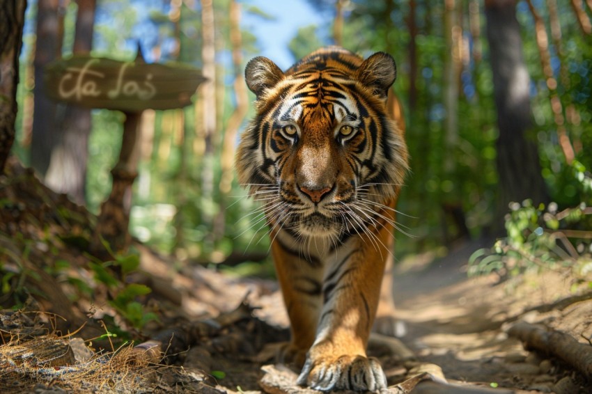 A Tiger In The Jungle Forest Wildlife Photography (32)