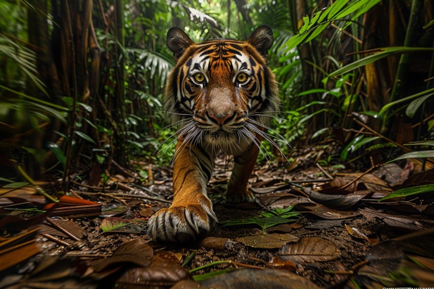 A Tiger In The Jungle Forest Wildlife Photography (4)