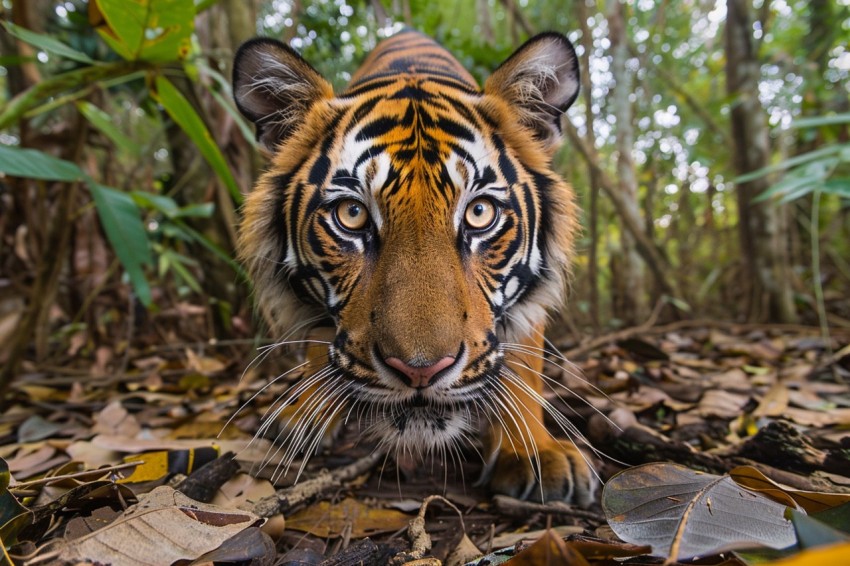 A Tiger In The Jungle Forest Wildlife Photography (38)