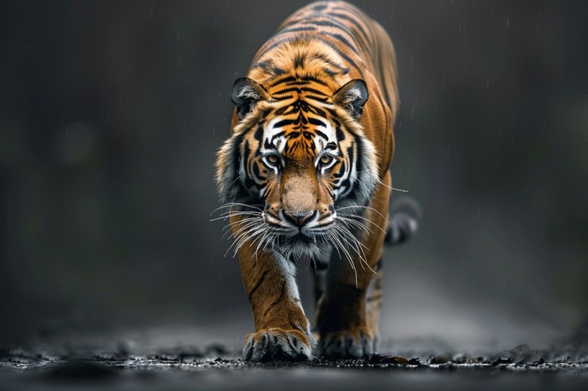 A Tiger Walking Through The Jungle Forest Wildlife Photography (24)