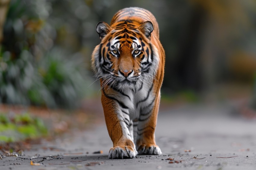 A Tiger Walking Through The Jungle Forest Wildlife Photography (98)