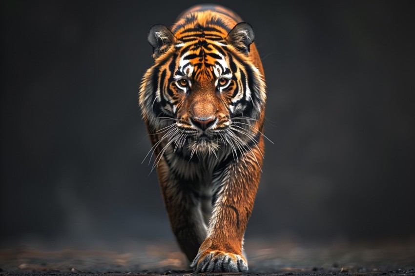 A Tiger Walking Through The Jungle Forest Wildlife Photography (80)