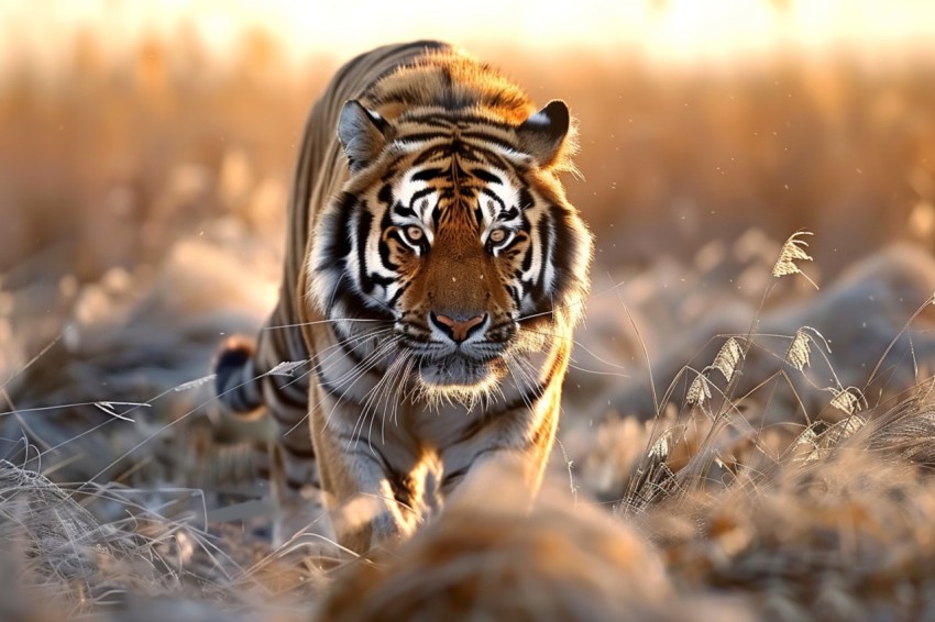 A Tiger Walking Through The Jungle Forest Wildlife Photography (52)