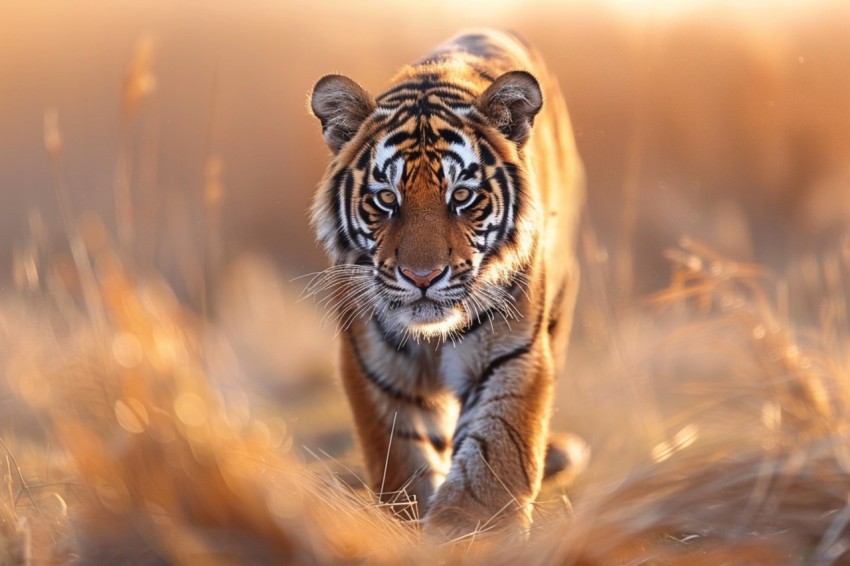 A Tiger Walking Through The Jungle Forest Wildlife Photography (133)