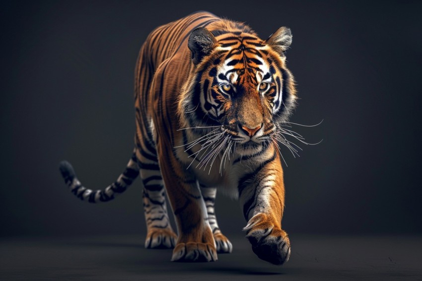 A Tiger Walking Through The Jungle Forest Wildlife Photography (137)