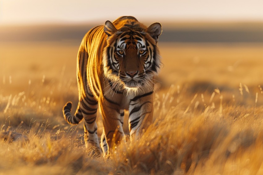 A Tiger Walking Through The Jungle Forest Wildlife Photography (105)