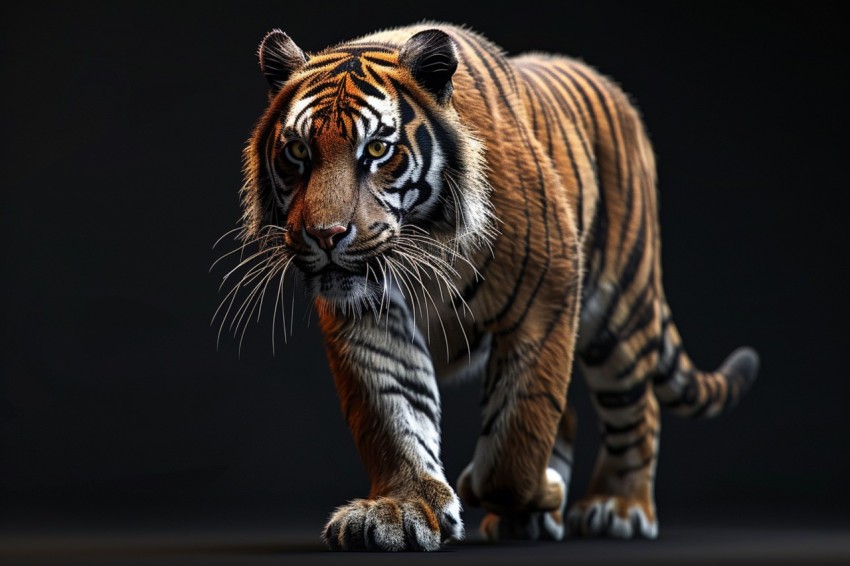 A Tiger Walking Through The Jungle Forest Wildlife Photography (116)