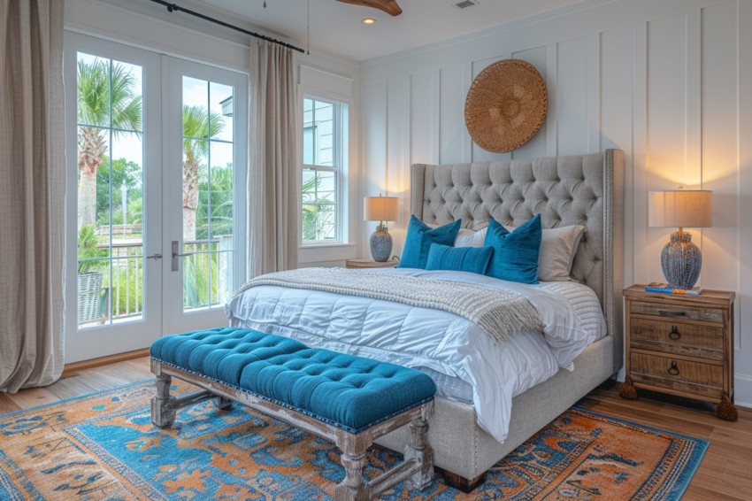 Light and Airy Coastal Style Bedroom Design Inspiration   Nautical Inspired Aesthetic Interior Decor Ideas (1793)