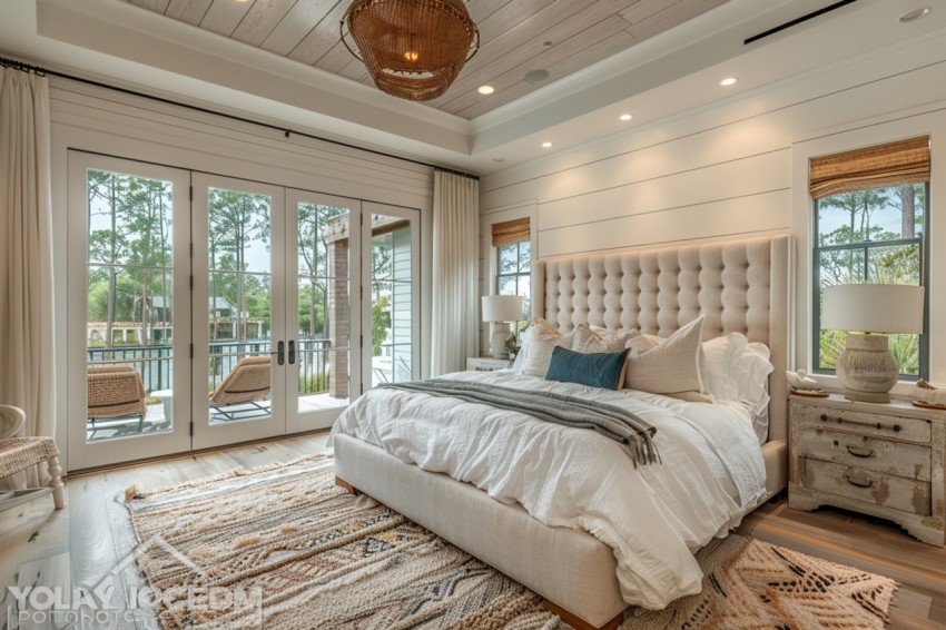 Light and Airy Coastal Style Bedroom Design Inspiration   Nautical Inspired Aesthetic Interior Decor Ideas (2104)