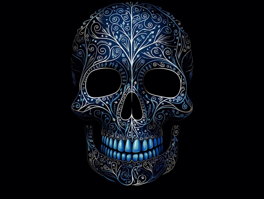 Skull Face Head Pop Art Vector Illustrations (21)