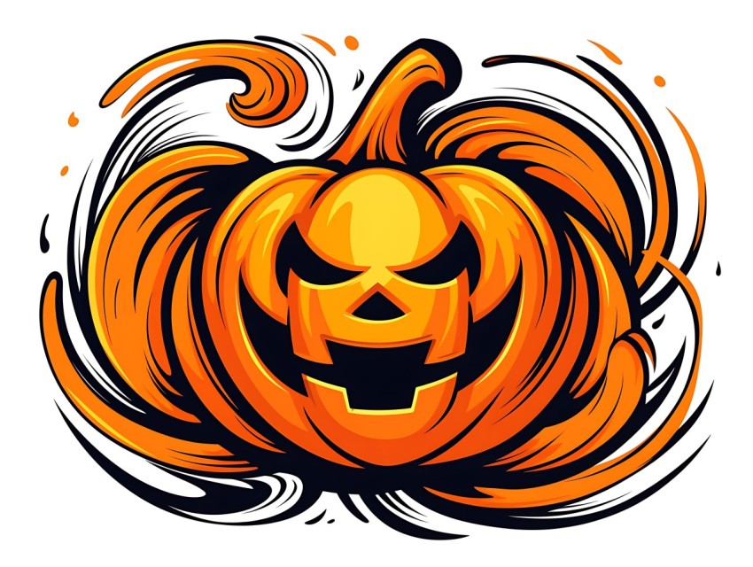 Halloween illustration Design Clipart Pop Art Vector Aesthetic Background (204)