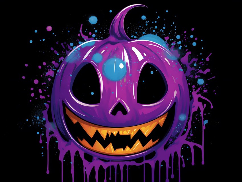 Halloween illustration Design Clipart Pop Art Vector Aesthetic Background (883)