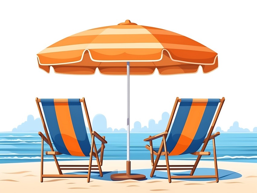 Beach Illustrations Pop Art Sea Vector Summer (48)