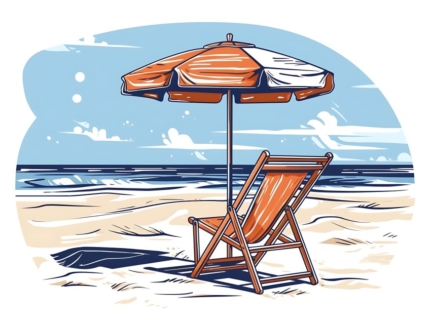 Beach Illustrations Pop Art Sea Vector Summer (191)