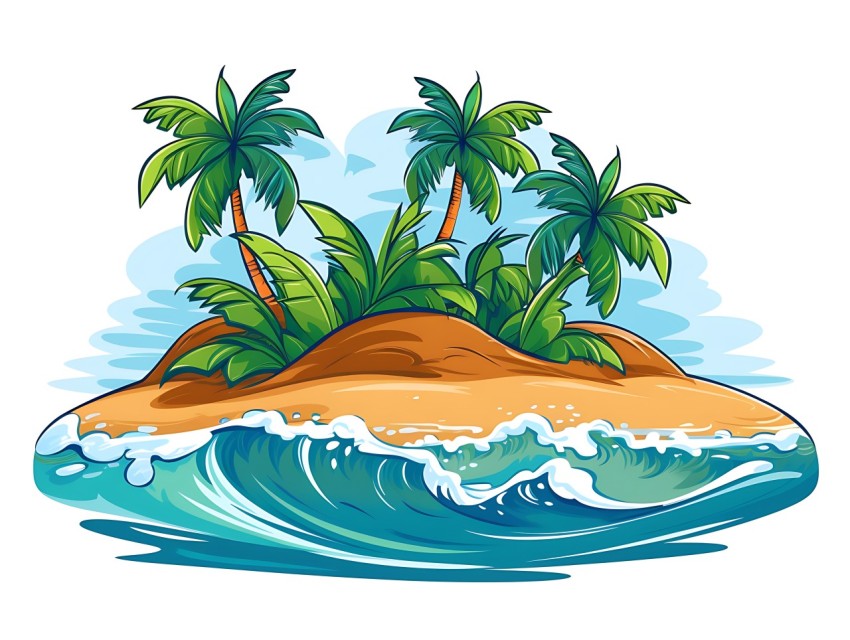 Beach Illustrations Pop Art Sea Vector Summer (226)