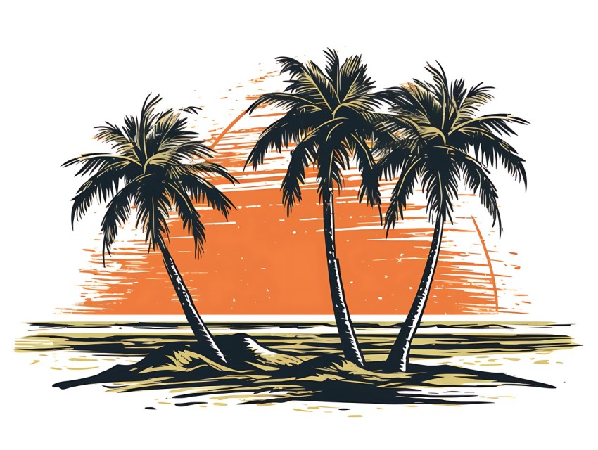 Beach Illustrations Pop Art Sea Vector Summer (223)