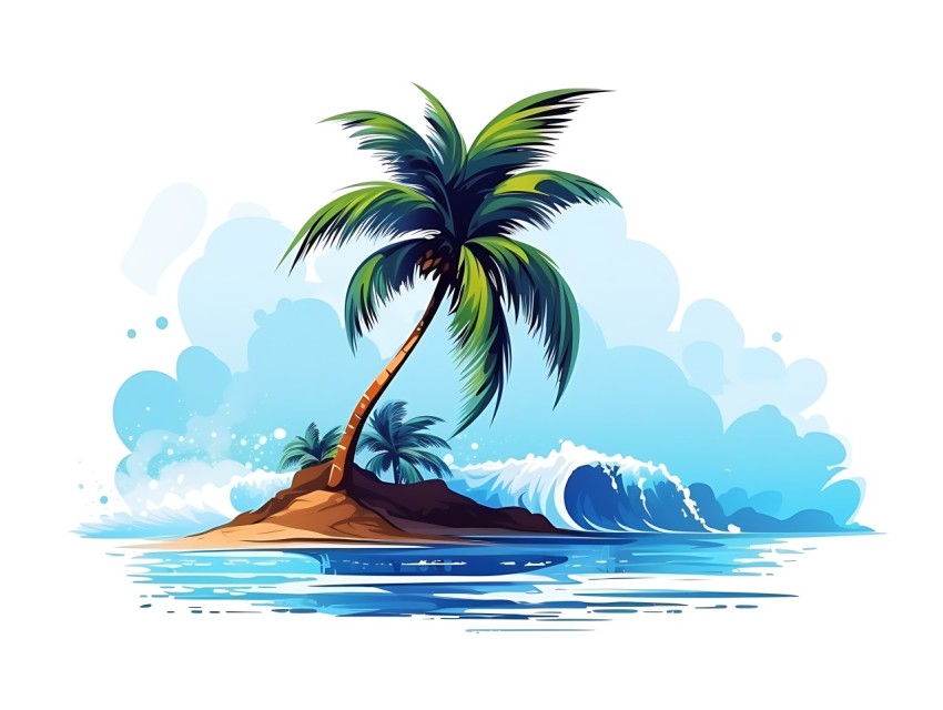 Beach Illustrations Pop Art Sea Vector Summer (292)