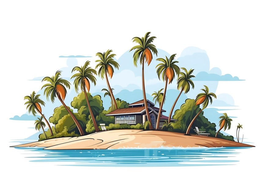 Beach Illustrations Pop Art Sea Vector Summer (513)