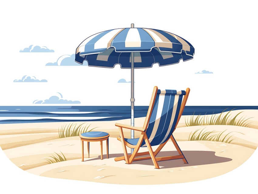 Beach Illustrations Pop Art Sea Vector Summer (910)