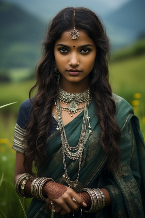 Indian Village Woman Portrait (73)
