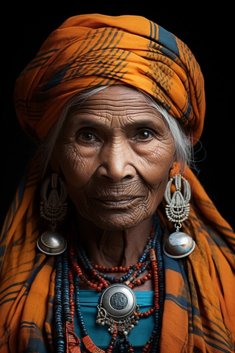 Indian Village Woman Portrait (63)