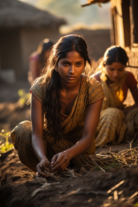 Indian Village Woman Portrait (143)