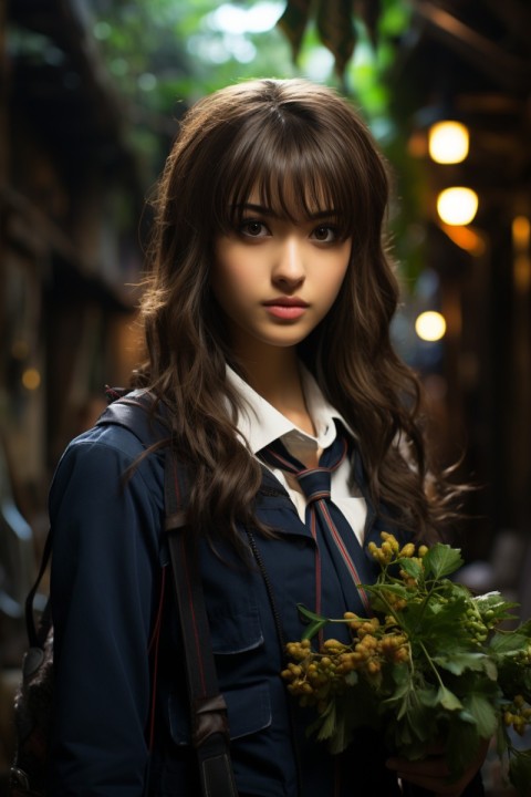 Beautiful Japanese School Girl (44)