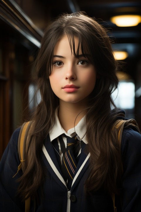 Beautiful Japanese School Girl (6)