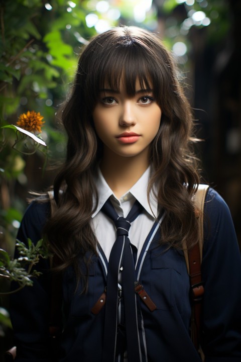 Beautiful Japanese School Girl (73)