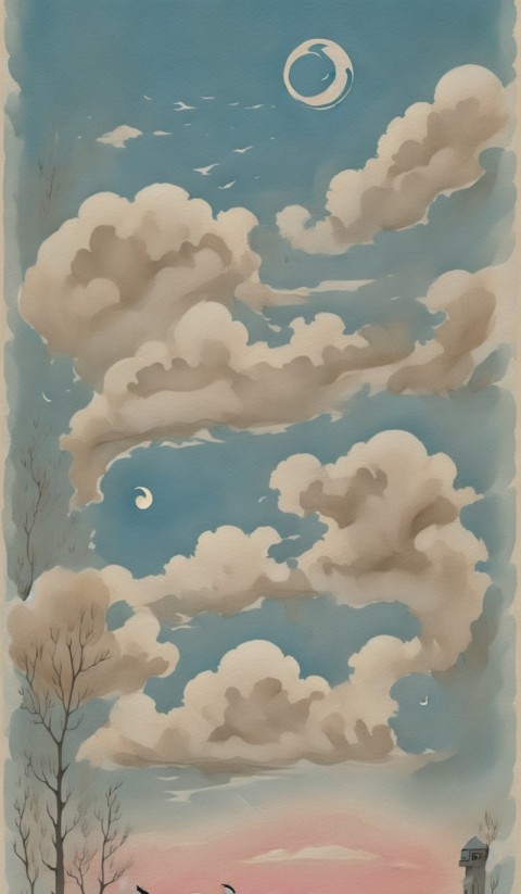 Beautiful Sky Cloud Aesthetic Wallpaper Mobile Background (5)