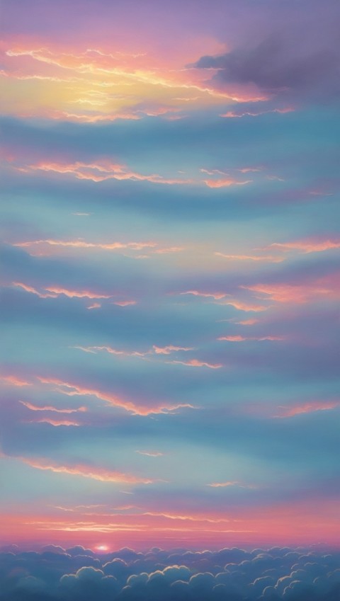Beautiful Sky Cloud Aesthetic Wallpaper Mobile Background (64)