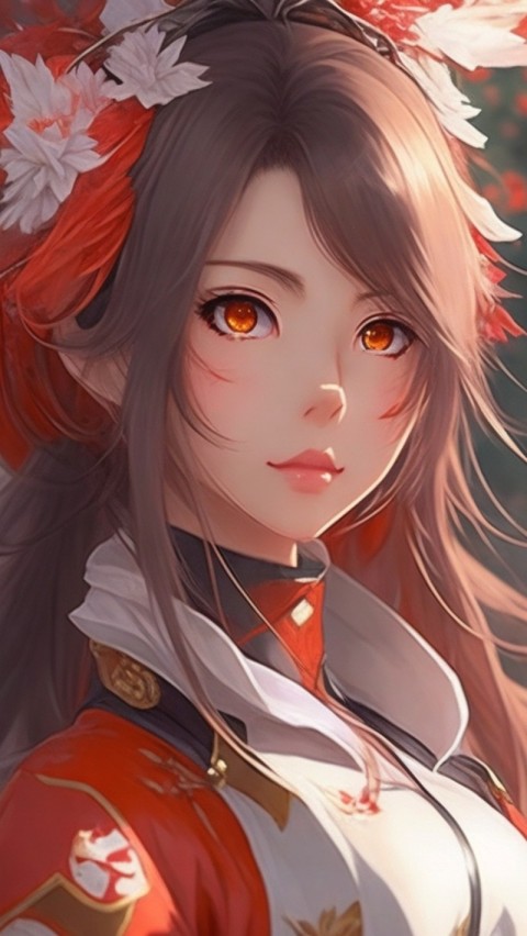 AI Generated Anime Women Girl Aesthetic  Wallpapers Mobile  (91)