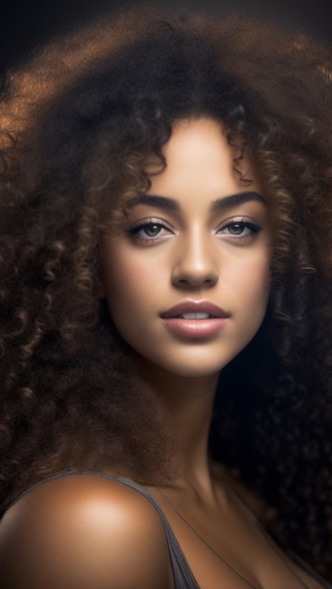 AI Generated women curly hair (14)