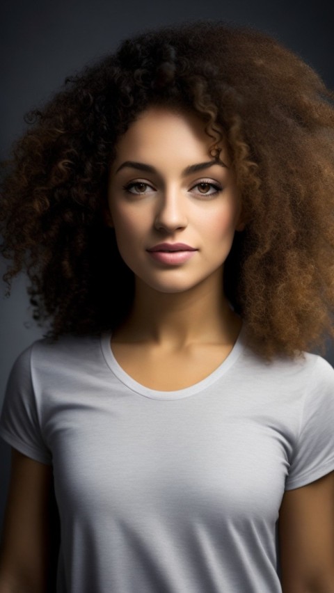 AI Generated women curly hair (9)