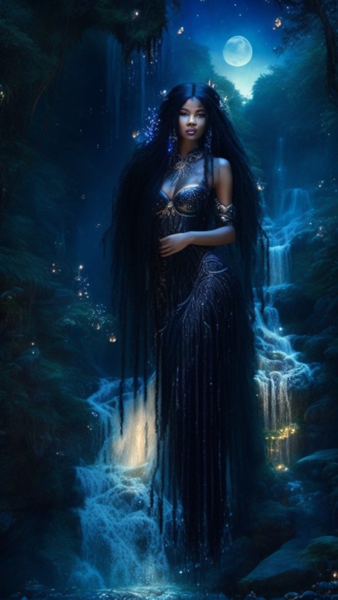 AI Generated  fantasy woman Portrait Wallpaper  (74)