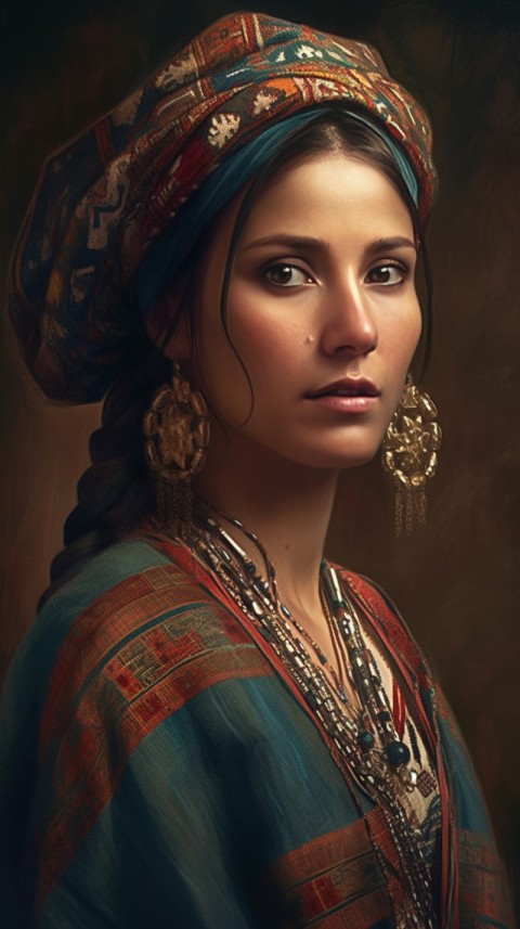 AI Generated  Traditional Vintage Mexican Women Portraits (4)