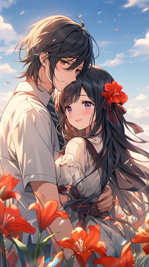 Cute Anime Couple Aesthetic  Romantic (45)