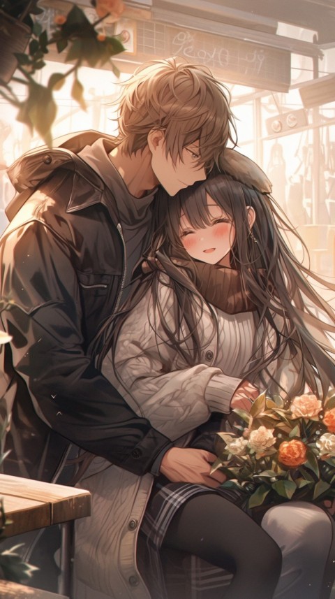 Cute Anime Couple Aesthetic  Romantic (183)